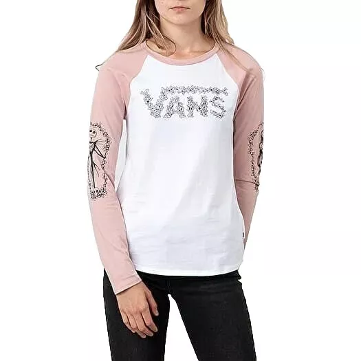 VANS Jack And Sally NIGHTMARE BEFORE CHRISTMAS Long Sleeve Raglan XS X-Small