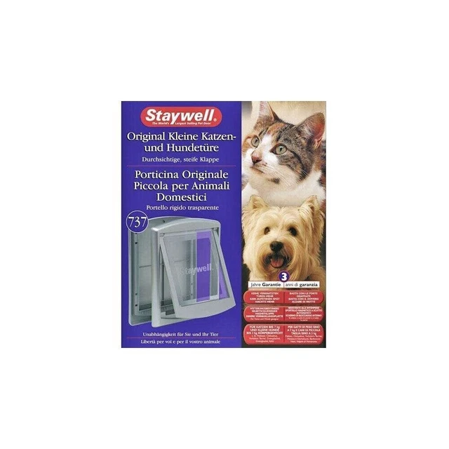 Karlie STAYWELL 737, puerta para gato y perro - gris #