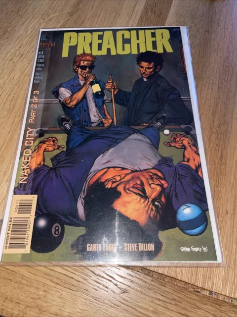 Preacher #6 Vol 1 Dc Vertigo Comic Garth Ennis Fabry September 1995
