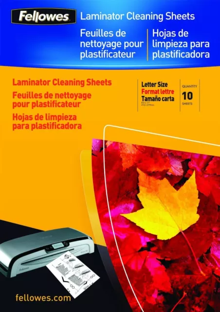 Pochette de 5 feuilles de nettoyage pour plastifieuse A4