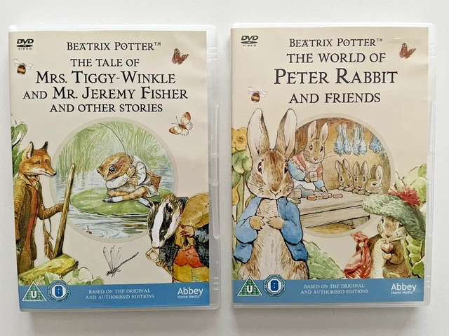 BEATRIX POTTER TALE Of Mrs Tiggy Winkle Mr Jeremy Fisher & Peter Rabbit ...