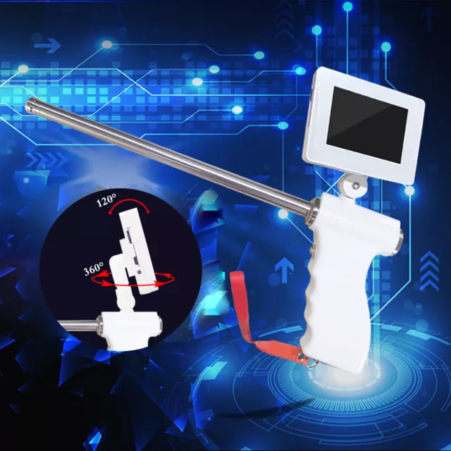 Visual Artificial Insemination Gun Cow Kit Camera 360° Adjustable HD Screen USA