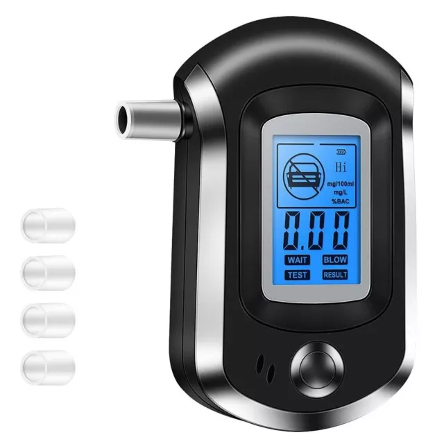 New Digital Breath Alcohol Tester Mini Professional Police AT6000 Alcohol Tester