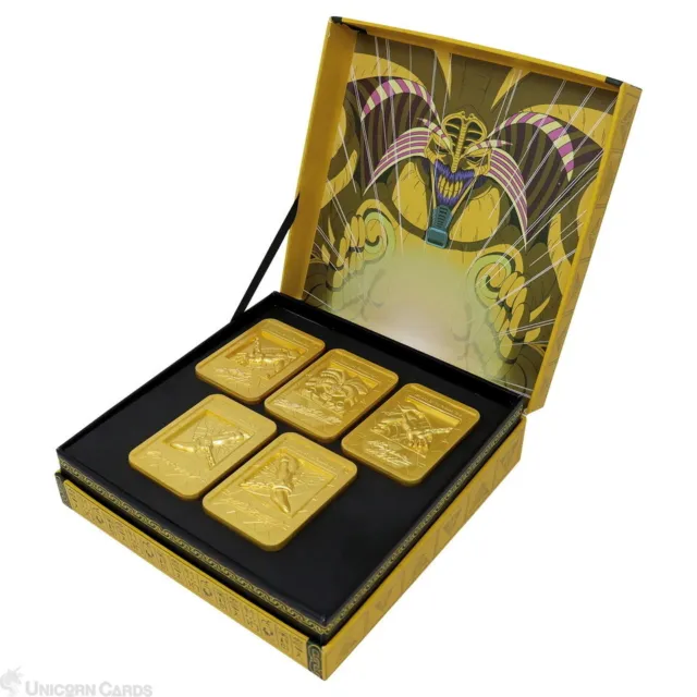 Yu-Gi-Oh! Juego de lingotes chapados en oro 24k Exodia the Forbidden One edición limitada: