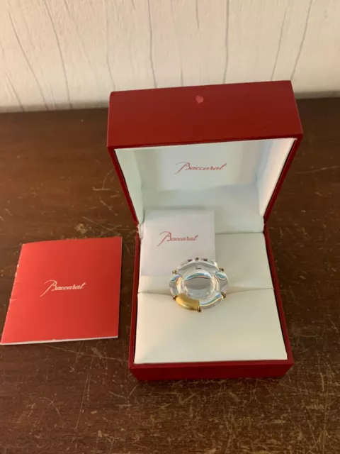 Anillo Hortensia De Cristal De Baccarat (Tamaño 51)