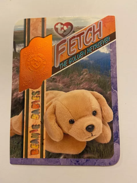 Ty Beanie Babies Retired Card Series IV 4 - Orange - FETCH 02186/14112