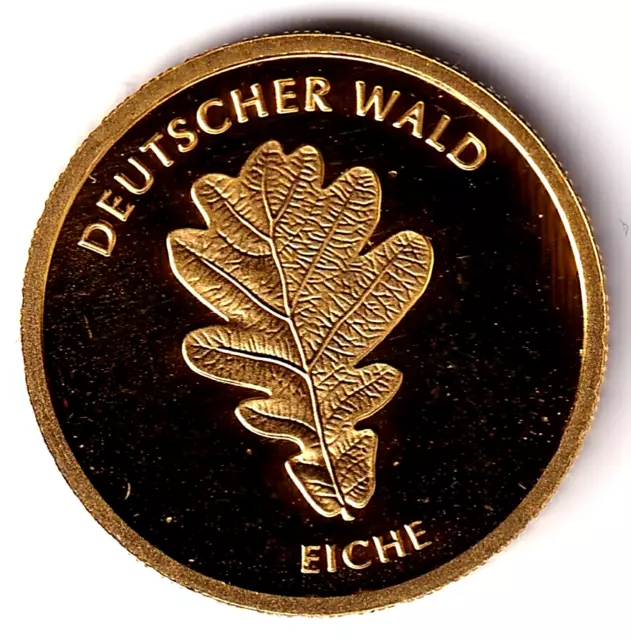 AV-VD BRD 2010 D 20 Euro Eiche 3,89 Gr. 999er Gold + Zertifikat BK6