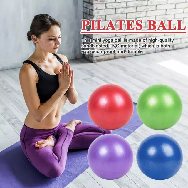 25cm Pilates Ball Explosion-proof Yoga Core Ball Indoor Balance Exercise Ball,