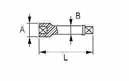 BAHCO adaptador de vaso prolongador llave de vaso de cuadradillo 1/4" 50 mm 3