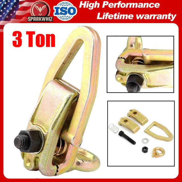 3 Ton 2 WAY Clamp Frame Back Self-Tightening Auto Body Repair Pull Frame Work
