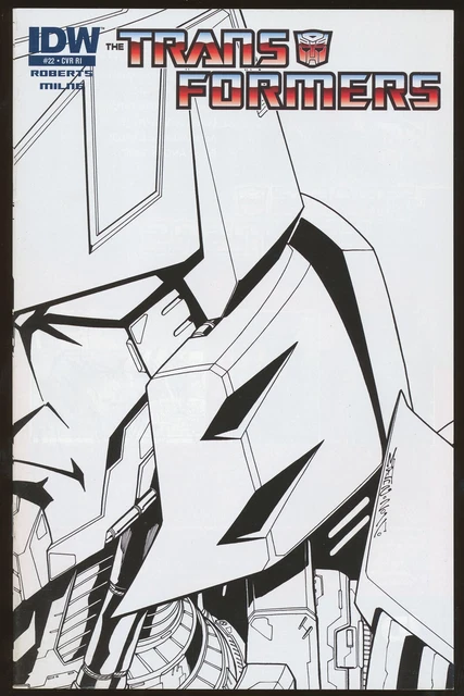 Transformers #22 Ri Idw Variant Comic Book Retailer Incentive Megatron Optimus