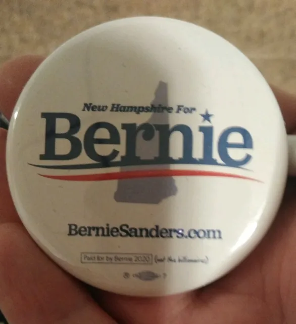 Bernie Sanders 2020 Presidential Candidate Official NewHampshire Campaign button