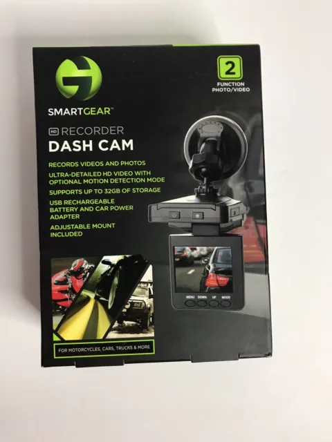 SMART GEAR 2 Function Photo Video Rechargeable Dash Cam HD Recorder  STG-6256-TX