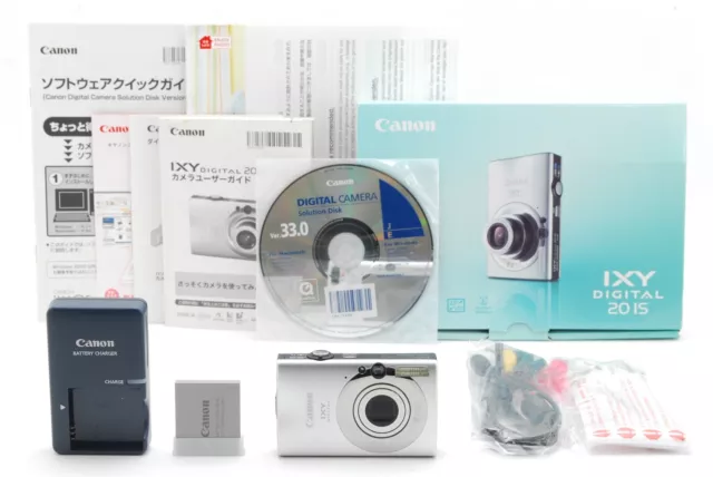 [NEAR MINT in Box] Canon IXY DIGITAL 20 IS Camera Silver 3x IS 8.0MP From JAPAN