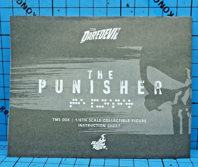 Hot Toys 1/6 TMS004 Marvel's Daredevil Punisher Figure - Instruction Sheet