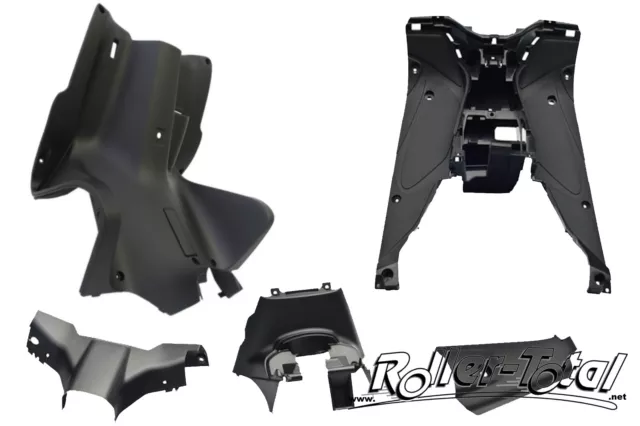 Intérieur Bouclier Jambe Noir Mat Yamaha Aerox MBK Nitro Carénage Marchepied