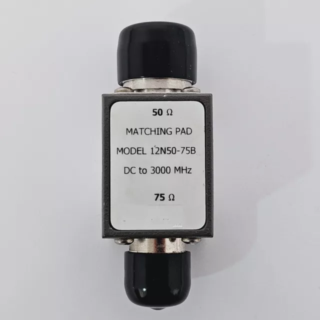 Anritsu 50 OHM Matching Pad 12N50-75B DC to 3000 MHz 75 OHM