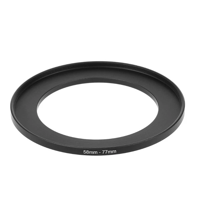 Anelli step up in metallo 58 mm a 77 mm adattatore obiettivo filtro fotocamera accessori strumenti nuovo
