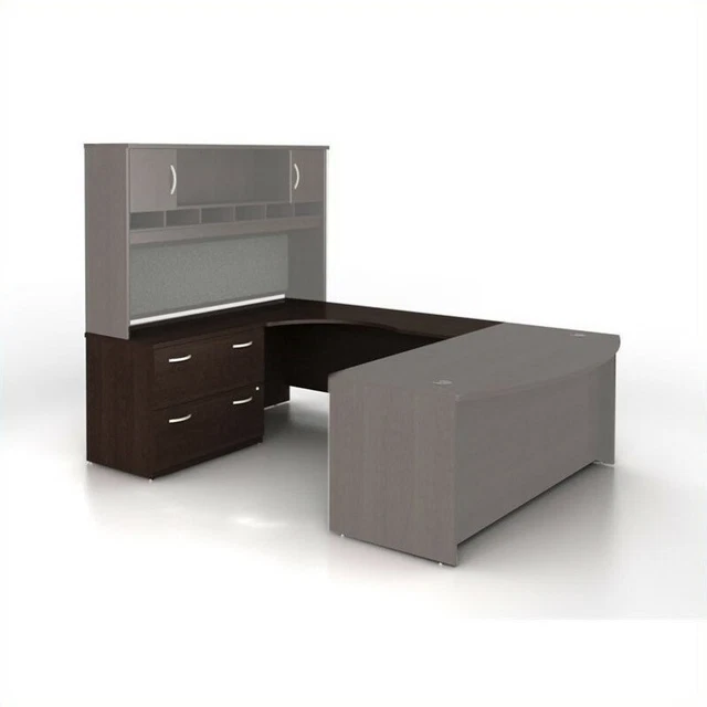 Bush Business Furniture Series C Left-Hand L Desk with Lateral File