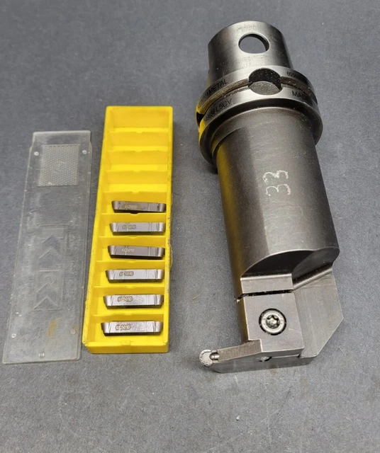 Kennametal KM63 Cutting Unit & Inserts Indexable Turning Tool Machinist HSK63