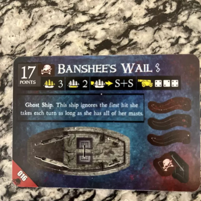 Wizkids Pirates CSG Banshee’s Wail #016 Cursed Ghost Ship Pirates DJC