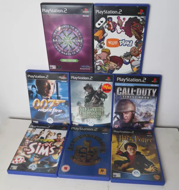 PS2 Game Bundle 8x - Sony Playstation Two 2 - PAL Joblot - Harry Potter, FPS Ect