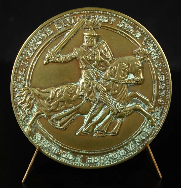 MÉDAILLE RENAUD II de Gueldre comte Zutphen Balson héraldique Pays bas