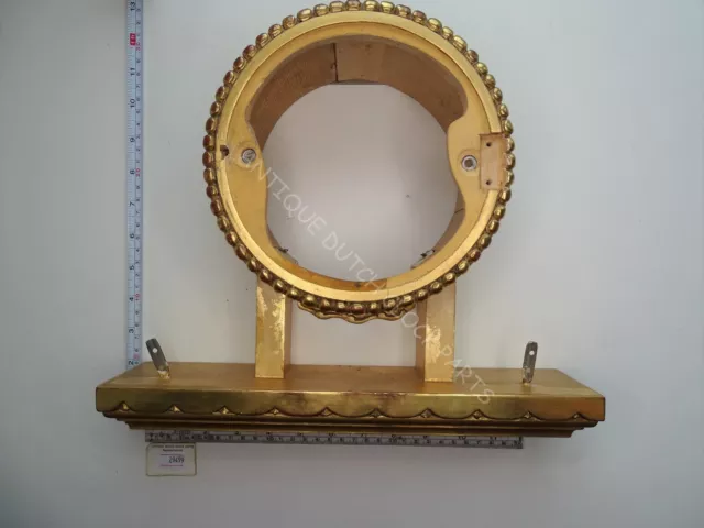 Wooden Gilded Clock Case Part For Swedish Westerstrand Baroque Clock