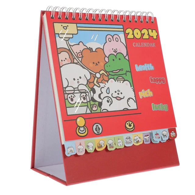 2024 CALENDARIO CAPODANNO calendario flip calendario scrivania 2024