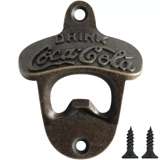 Coca Cola Wall Mount Bottle Opener Beer Bar Man Cave Decor Gift Australia