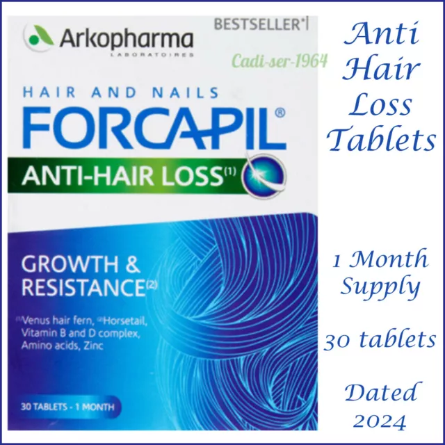 ARKOPHARMA FORCAPIL ANTIHAIR Loss Anti Chute 30 Tablets 1 Months Dated