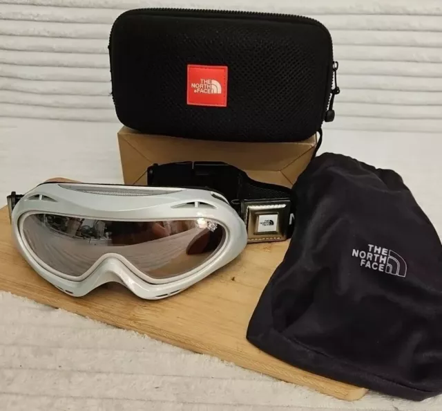 The North Face Ventux Ski Goggles Venturi Effect With Hard Case & Pouch  RARE