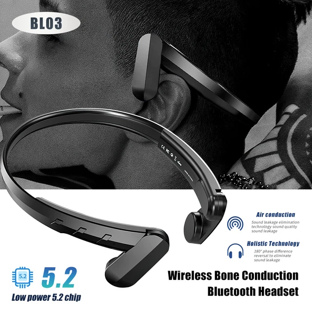 Bluetooth 5.2 Bone Conduction Headphones Wireless Outdoor Sport Headset Earbuds