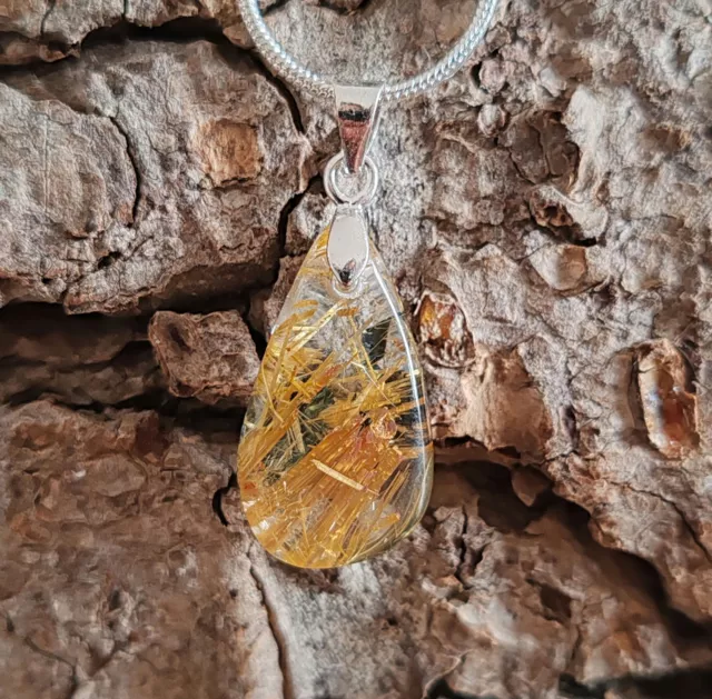 Pendentif en Quartz rutile