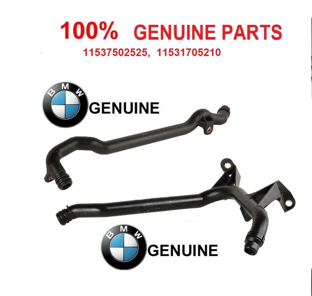 GENUINE BMW WATER Engine Heater Inlet Coolant Pipe 2Pcs For Bmw E39