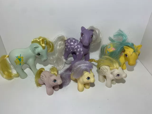 Vintage My little Pony G1 Sammlung Konvolut Hasbro 80er 7 Stück