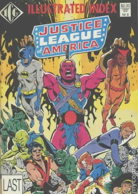 Official Justice League of America Index #8 VF 1987 Stock Image