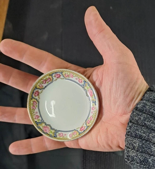 LNER KESWICK CHINA Tiny butter pat plate dated 1931 in fantastic condition .