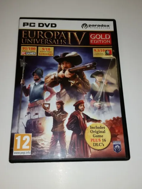 Europa Universalis Iv Gold Edition Uk Dvd Boxset Pc Video Game (Pb1)