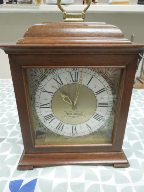 Seth Thomas Mantle Clock Model Exeter W 538 001 8 day time and strike working