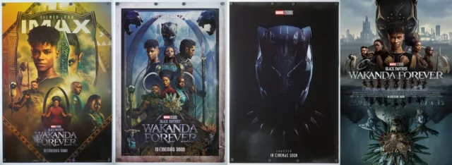 Black Panther Wakanda Forever original DS movie poster - 27x40 D/S SET of 4 MP4U