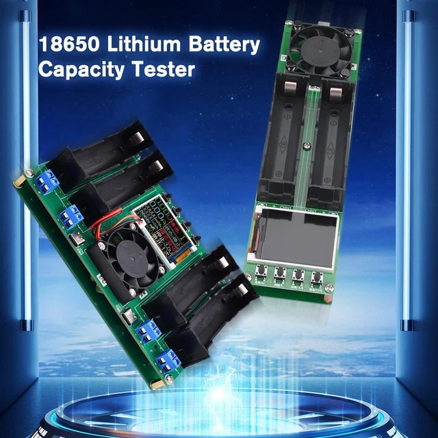 18650 LITHIUM LCD Battery Capacity Tester 2/4CH Digital Discharge Board ...