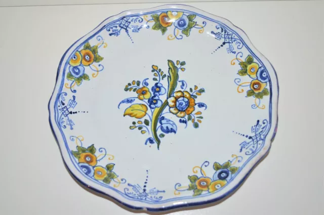 -Assiette Ceramique Mave Talavera Decor  Fleuri Deco Collection Vitrine