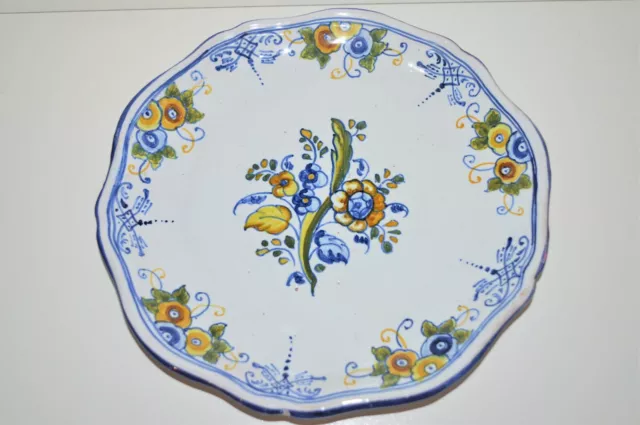 Assiette Ceramique Mave Talavera Decor  Fleuri Deco Collection Vitrine