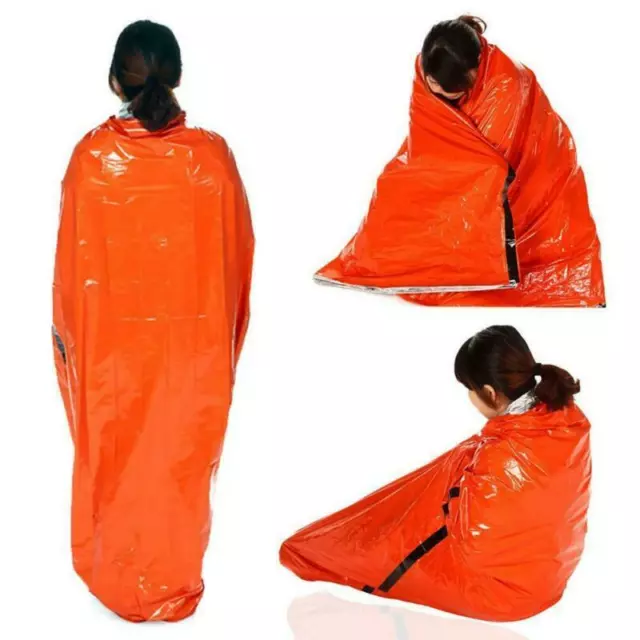 Outdoor First-Aid Survival Emergency Tent Blanket Sleep Bag Camping Shelter 2021