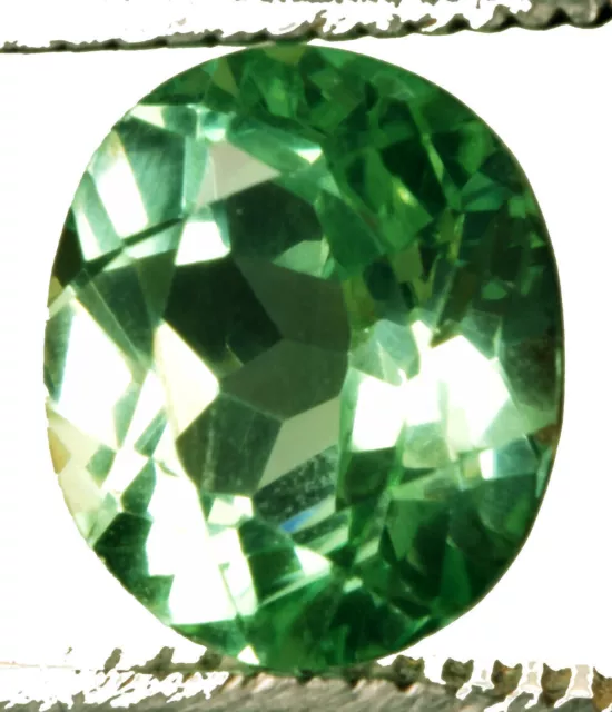 9.90 Cts. Natural Light Green Bi-Color Sapphire Oval Shape Certified Gemstone