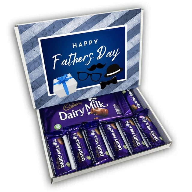 CADBURYS DAIRY MILK Chocolate Bars Gift Box Hamper Fathers Day Gift ...