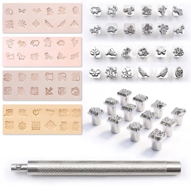 Leather Carving Leather Printing Zinc Alloy Punch Tool  Leather Goods