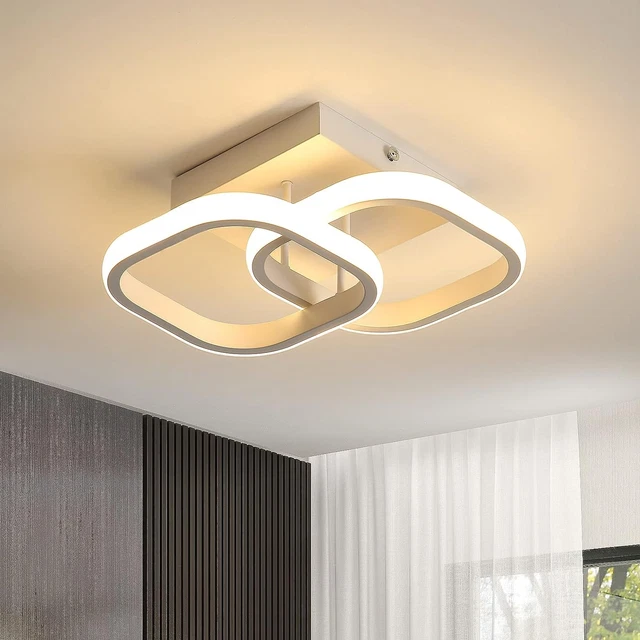 Plafoniera LED A Fiore 22W - Design Moderno Per Soffitto, Luce Bianco Naturale 4500K - Foto 10