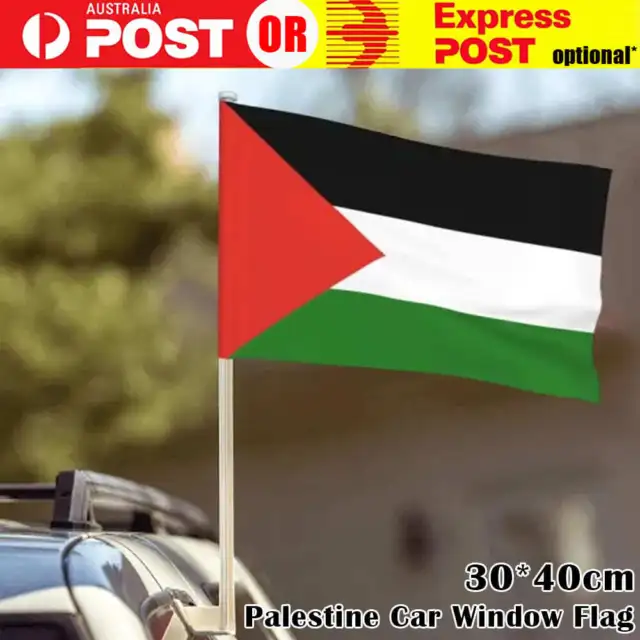 Up To 10pcs 45*30cm Palestine Country Car Vehicle Flag Double Side Printed Flag